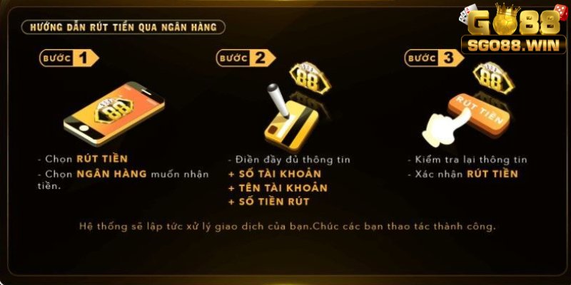 Thông tin cần điền theo form yêu cầu của Go88